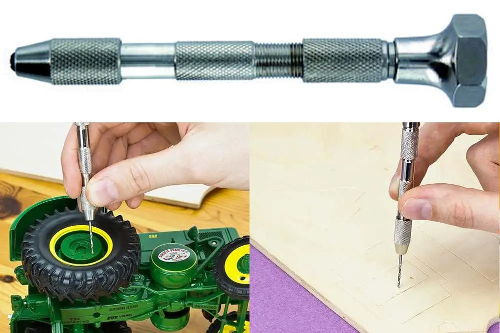 Figurine pin vice hand drill